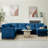 7-Piece Upholstered Corduroy Sectional-1228022336