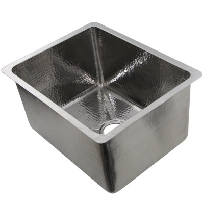 Brightwork 23'' L Undermount Single Bowl Stainless Steel Kitchen Sink