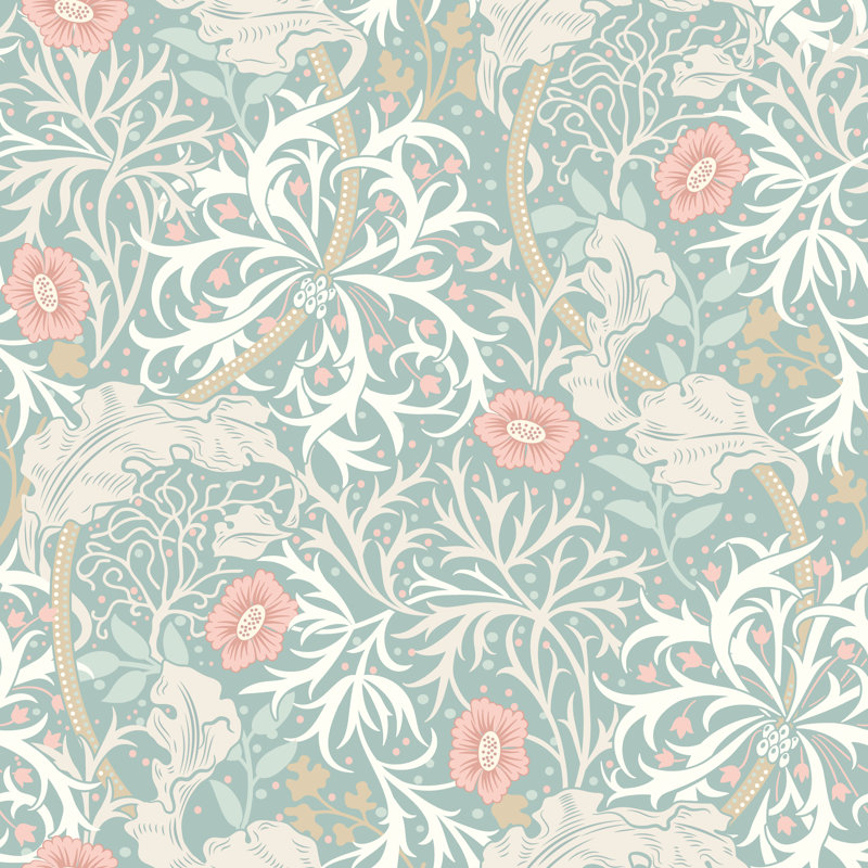 Padstow 10m x 50cm Wallpaper Roll, Seafoam