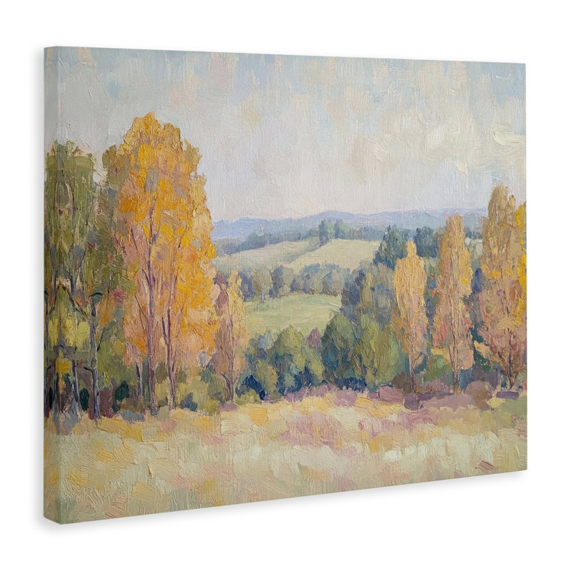 Countryside in Autumn Canvas, design by Petal Prints Design, 16" H x 20" W