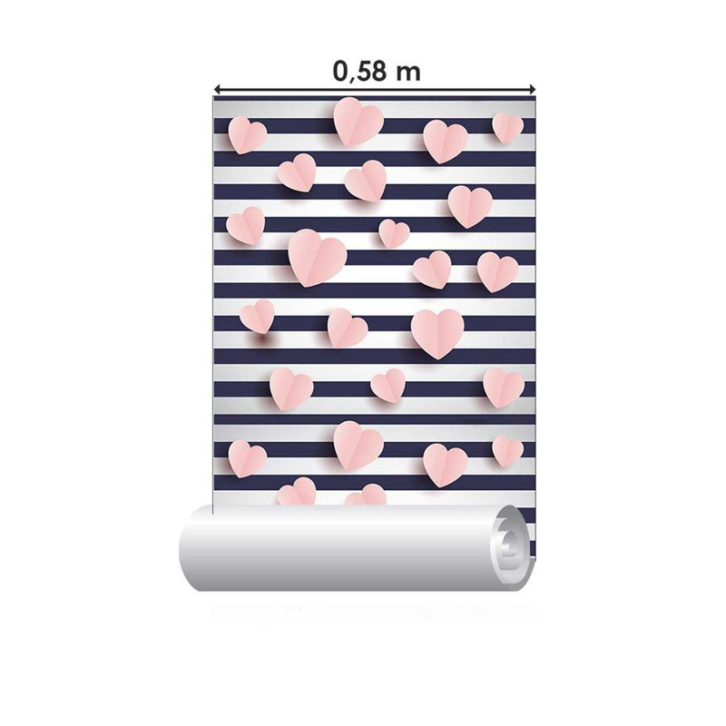 Rouleau de papier peint adhésif L 126 po x l 24 po Abrionna