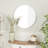 Solid Wood Circle Wall Mirror