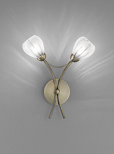 Hortense Glass Wallchiere, Bronze
