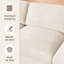 Canapé modulaire rembourré en forme de L Bouley Beige-130670057
