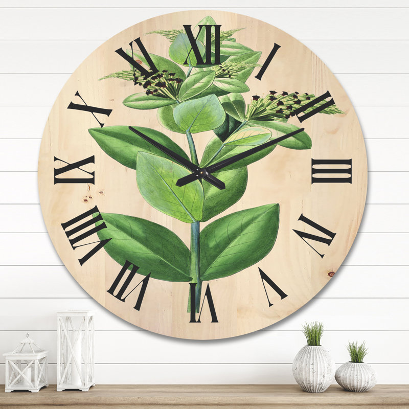 Horloge murale Leaves Plants VI, Très grand