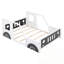 Lit plateforme double classique en forme de voiture avec roues-1675077264
