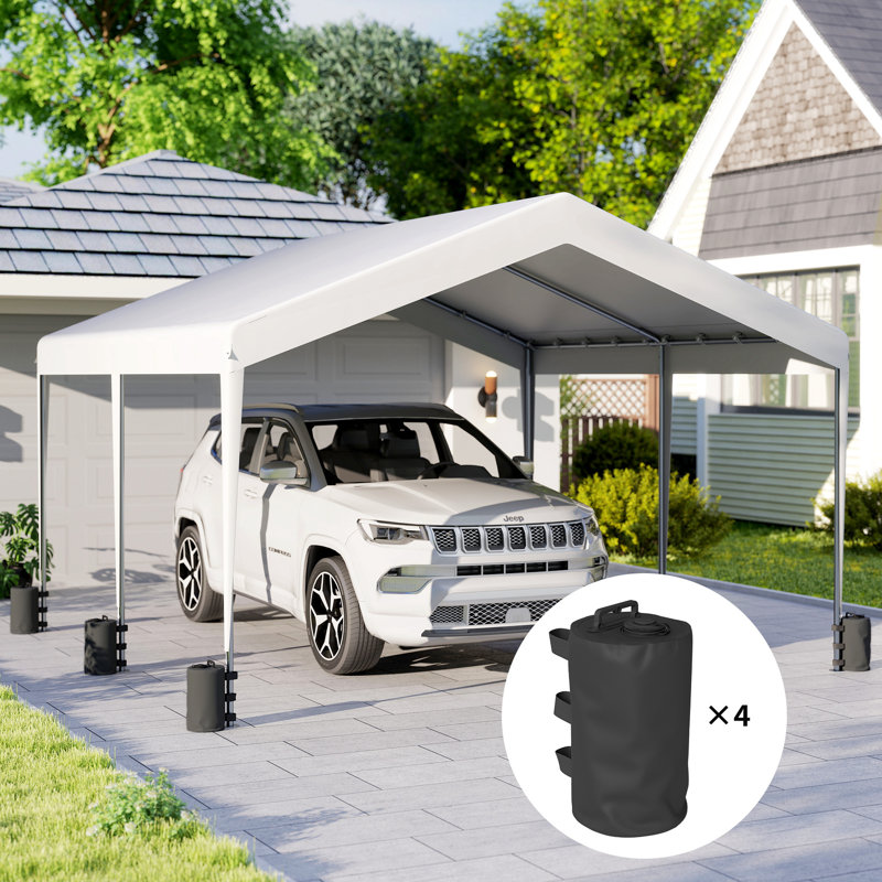 Outsunny Set of 4 Gazebo Weights Sand Bags Gazebo Water Weights Bags Black