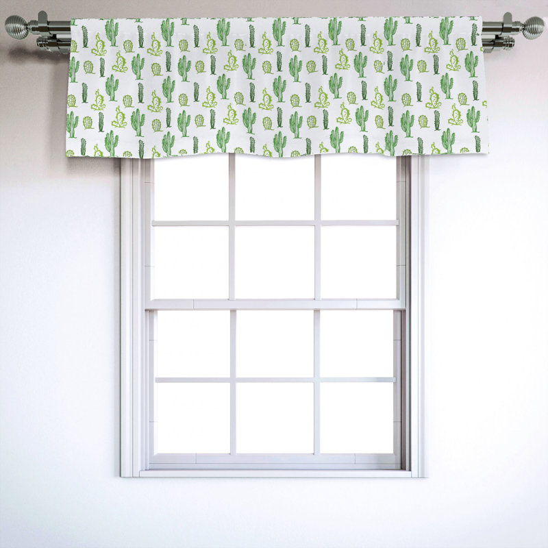 Sateen Ruffled Window Valance