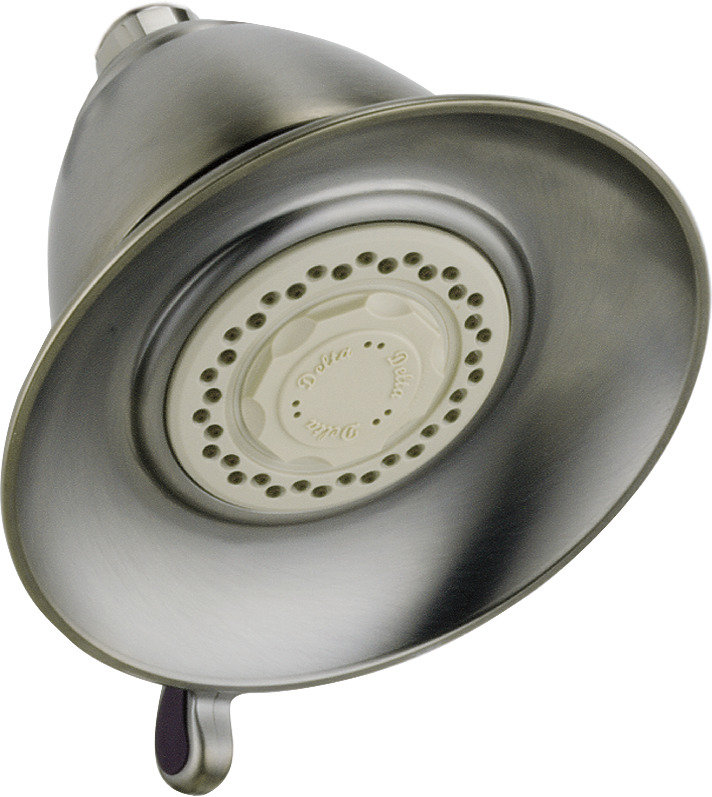 Universal Showering Components 2.5 GPM Shower Head, Brilliance Stainless