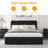 Upholstered Bed Frame with Headboard, Storage Drawers & Wooden Slats, No Box Spring Needed-532849243