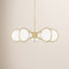 5 - Light Dimmable Geometric Chandelier