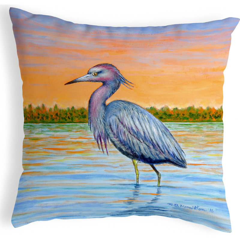  Housse et insert de coussin décoratif carré Heron and Sunset