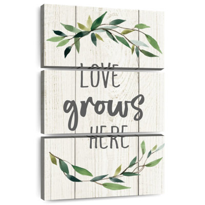 Plaque murale Kema Love Grows Here II