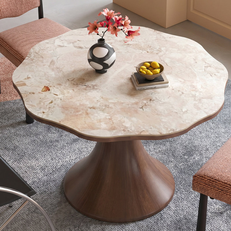 Table de salle à manger blanche, H 29,53 po x L 43,31 po x l 43,31 po