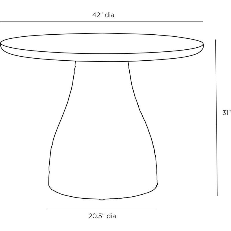 Ogden Round Stone Dining Table