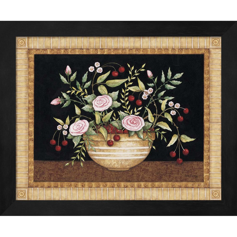 «Cherries & Raspberries» par Robin Betterley, art encadré (ensemble de 2)