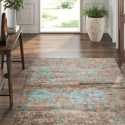 Hand-Knotted High-Quality Brown Area Rug
