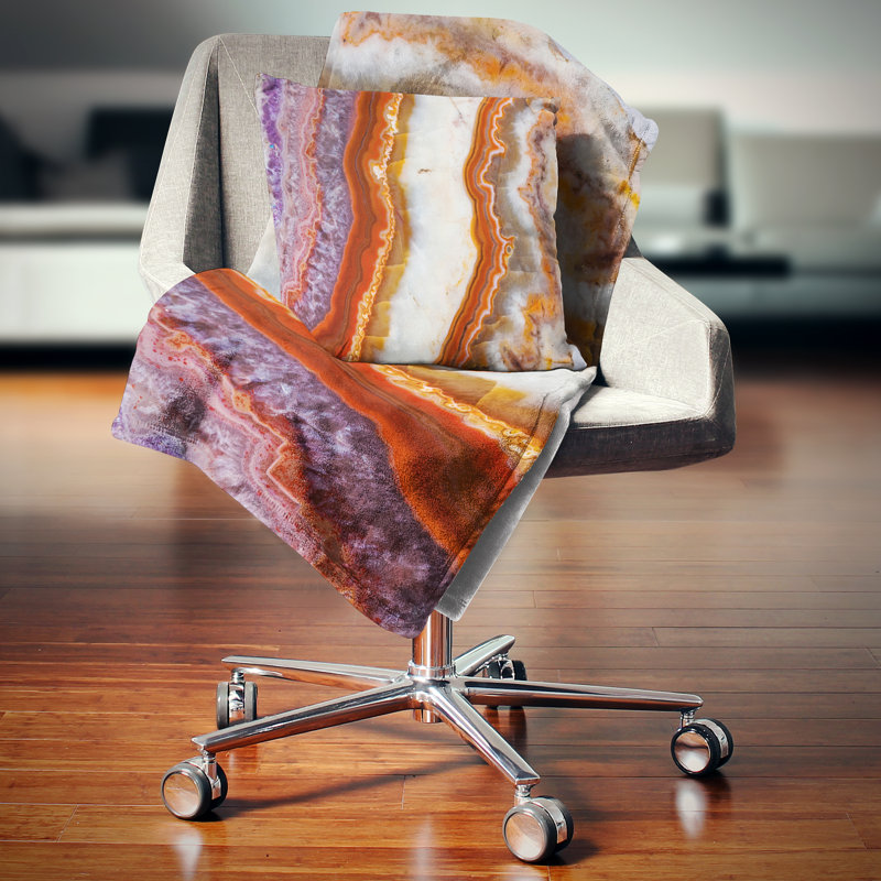 Coussin abstrait Abstract Designart, 16 po x 1 po