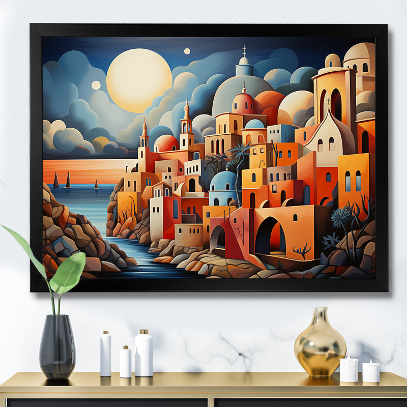Judaïsme sépharade, héritage I - Judaïsme, art mural, Cadre d'angle fermé noir, H 24 po x l 32 po x P 1 po