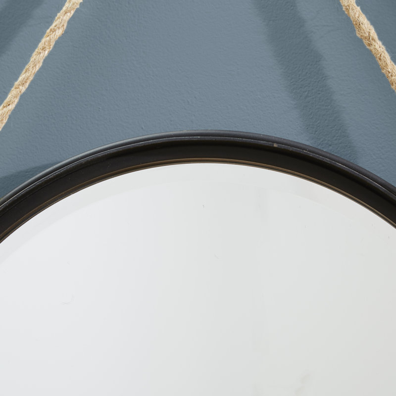 Dagmar Round Wall and Leaning Mirror, 19" x 18.5"