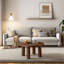 Solid Wood Four Leg Coffee Table 90x90cm