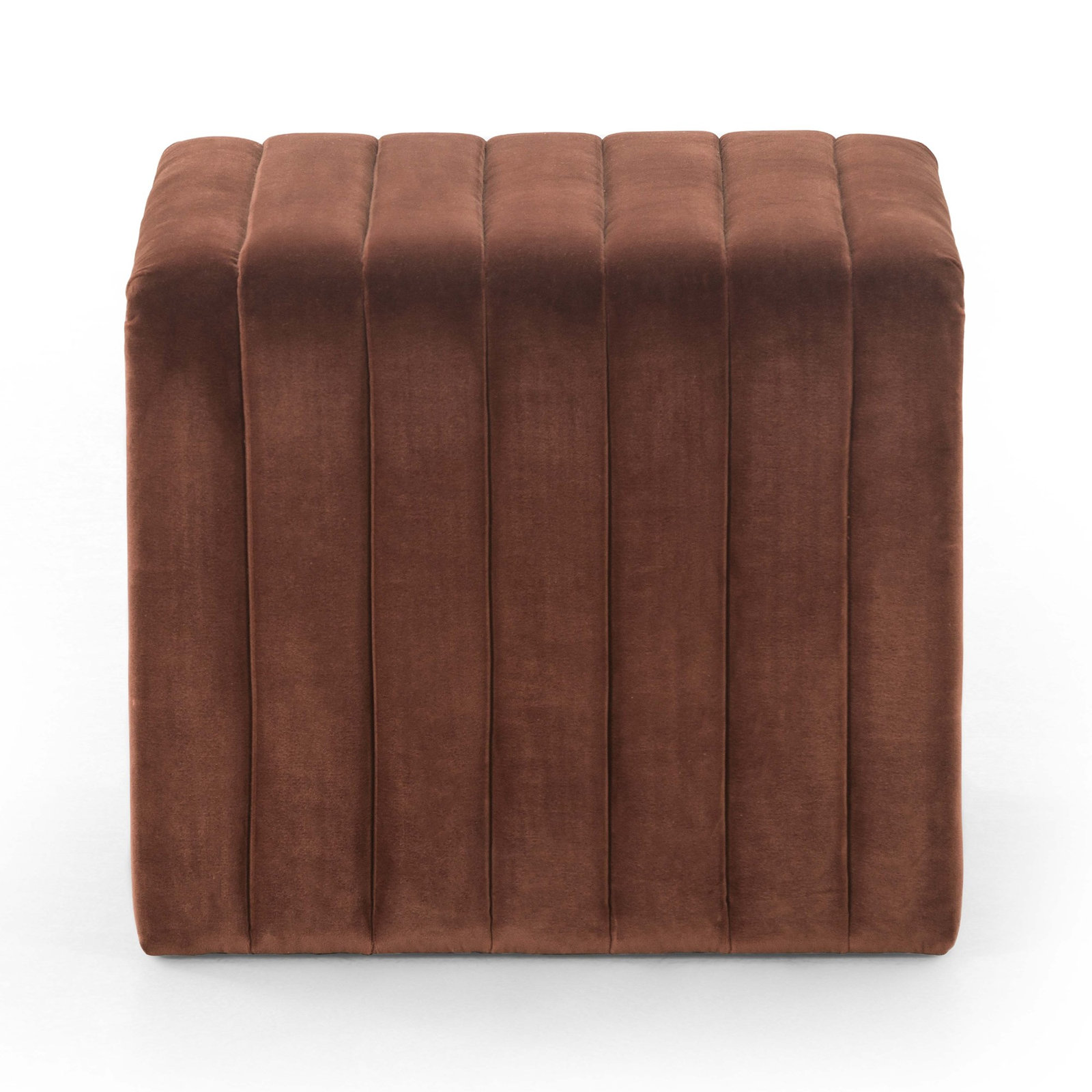 Brandt 22" Ottoman, Surrey Auburn Velvet