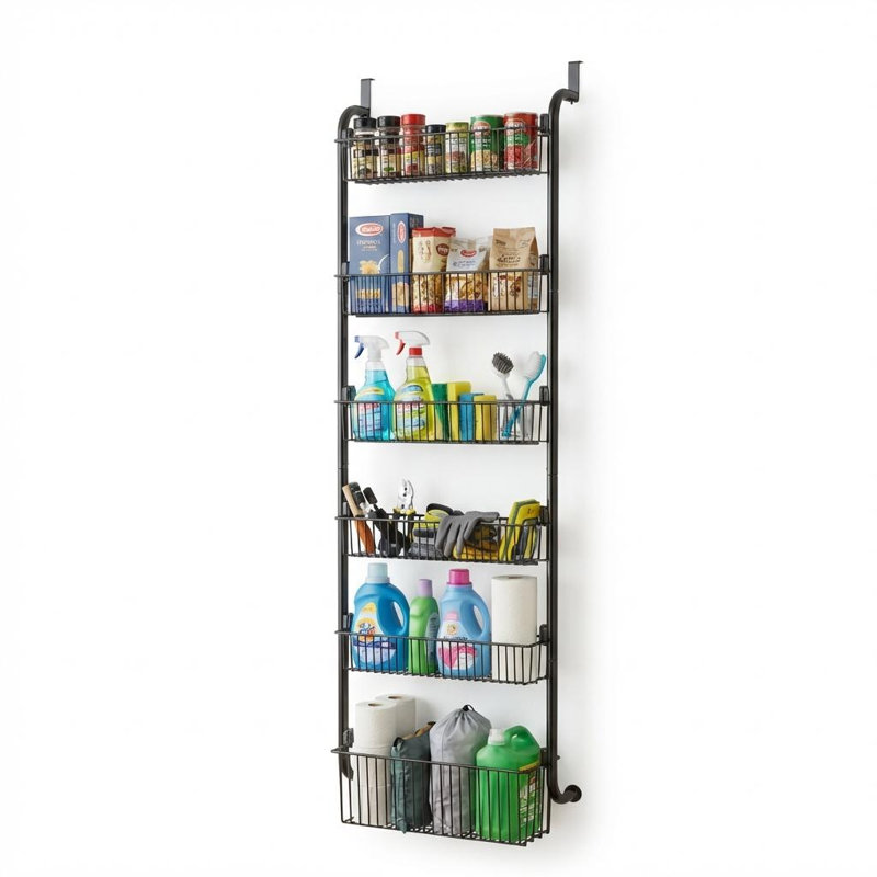 Wall Spice Rack, Matte Black