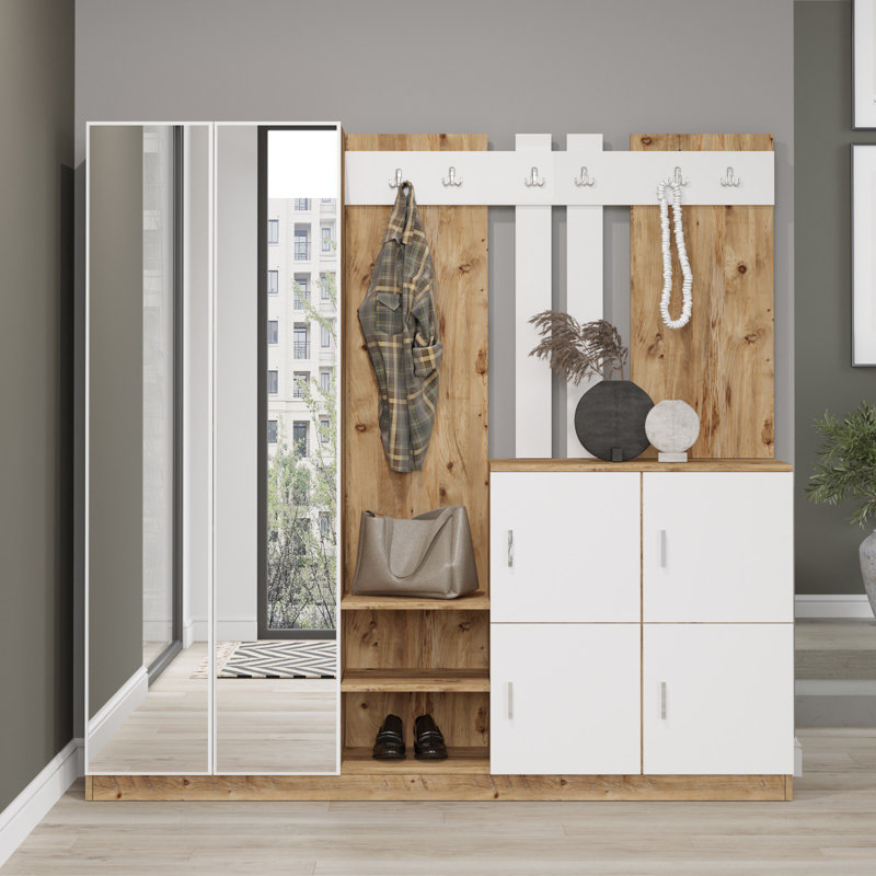 Hall Stand, Naturel / blanc