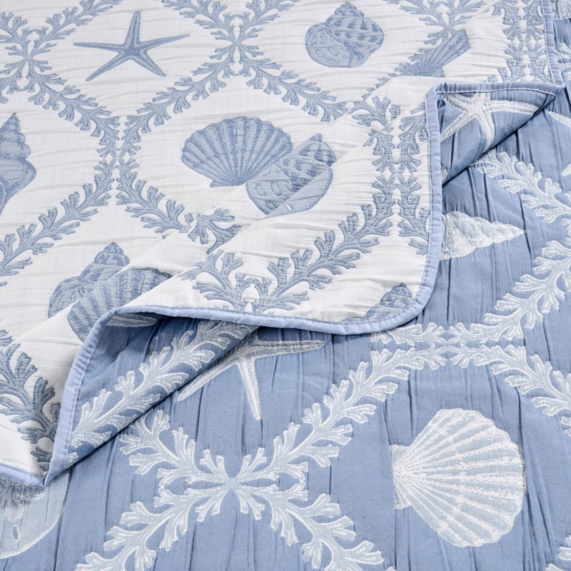 Ensemble de couvre-lit en chambray Laguna de Greenland Home Fashions – Twin/XL, 2 pièces