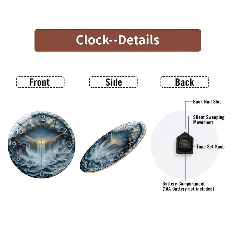 Horloge murale Sunset