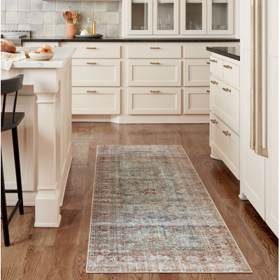 Tapis oriental rouge / brique Chris Loves Julia x Loloi Jules