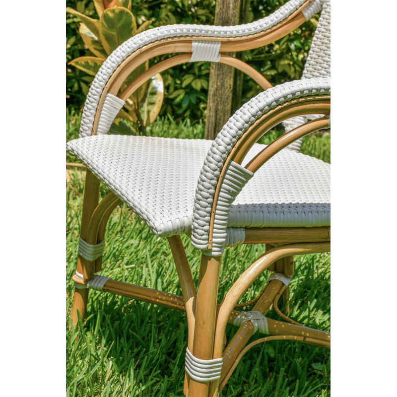 Ensemble de 3 chaises bistro blanches Sierra
