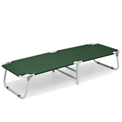 Folding Camping Cot, Portable Outdoor Sleeping Bed Backpacking Cot with Carry Bag for Hiking Travel