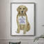 «Love and Golden Retriever», reproduction encadrée - bois massif-1876524203