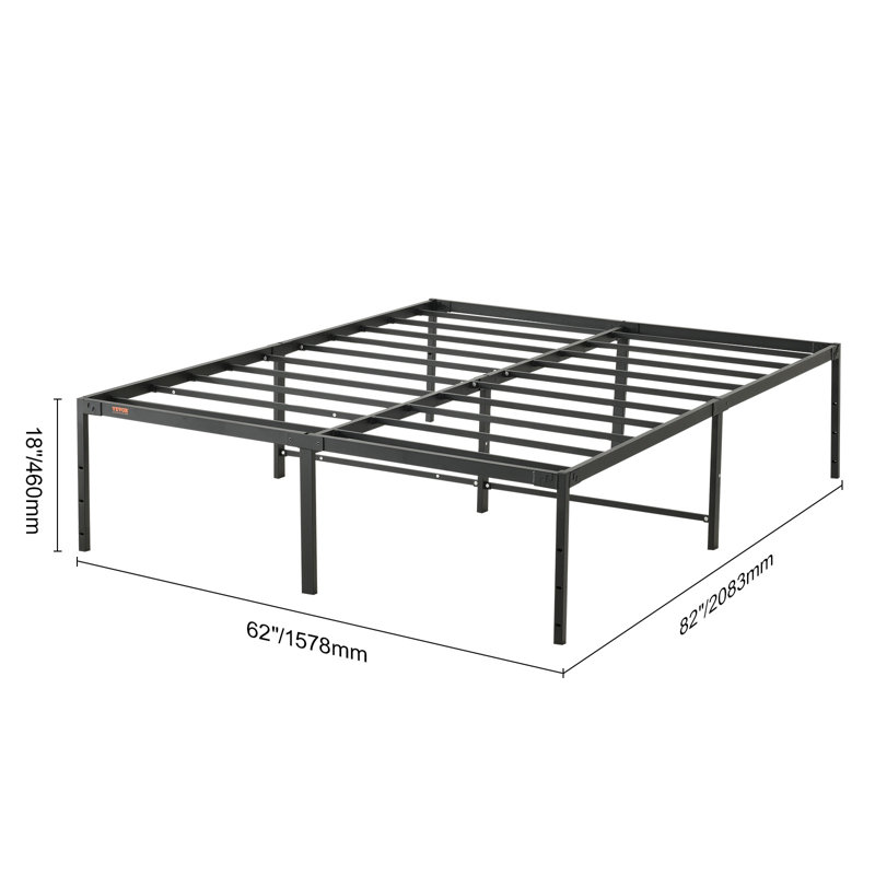 Tesfai 14'' Steel Platform Bed, Queen, 18"