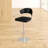 Swivel Upholstered Faux Leather Adjustable Height Counter Stool with Stainless Steel Frame-43807759-110842405-110842408