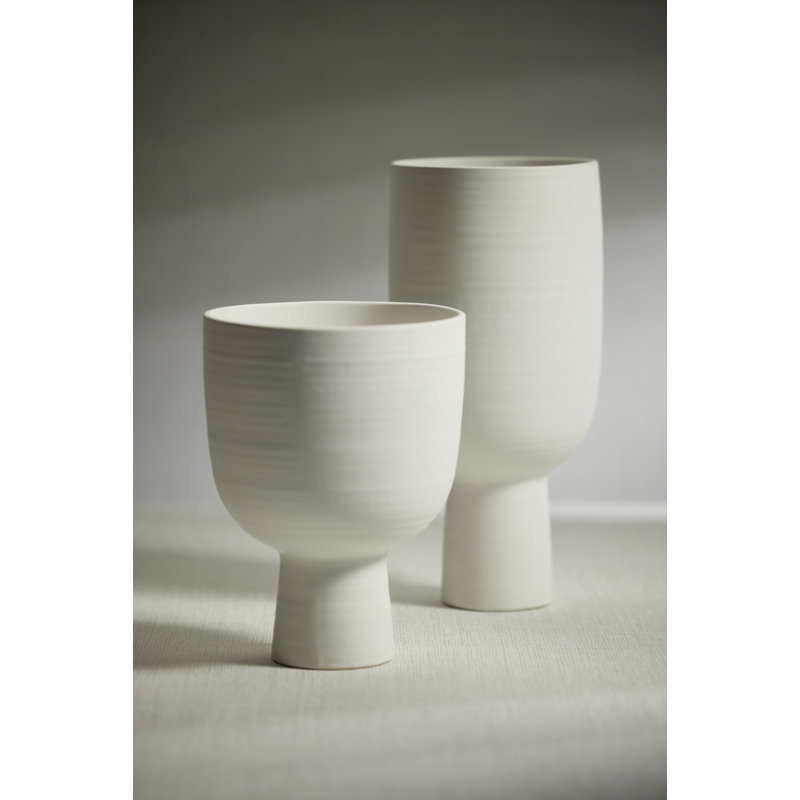 Ceramic Table Vase, 13.5" H x 6" W x 6" D