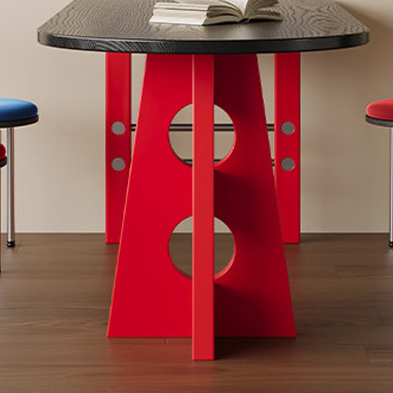 Creative Art Irregularly Designed Dining Table, 29.52"H x 70.86"L x 31.49"W