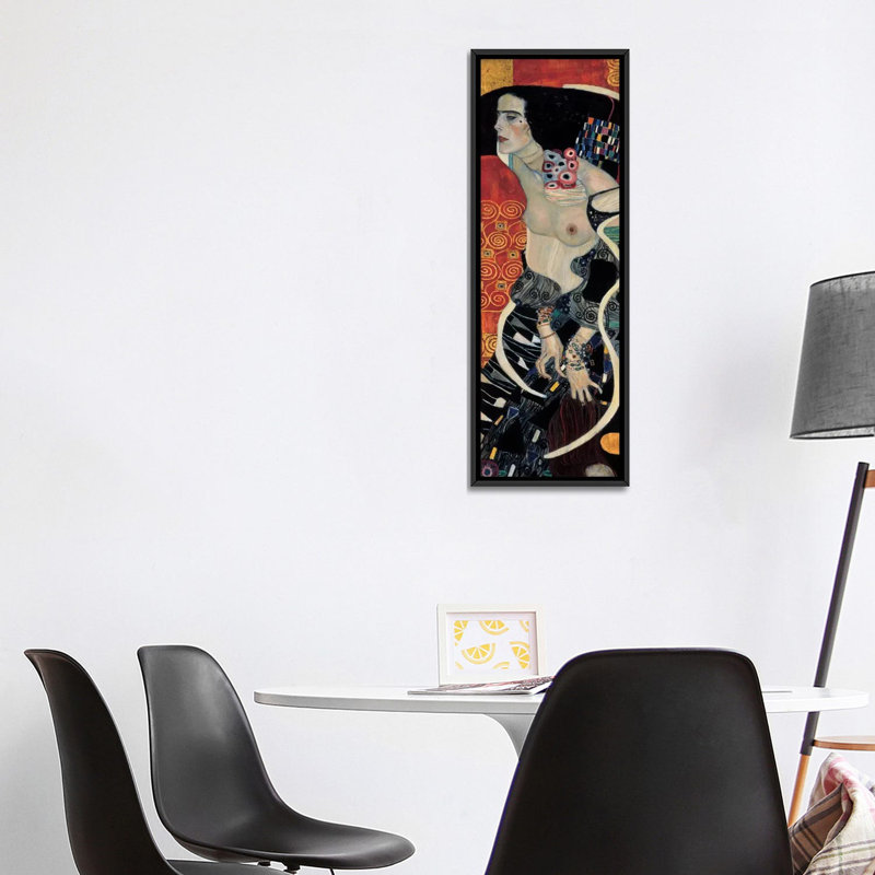 «Judith II, 1909» par Gustav Klimt, reproduction d'art sur toile tendue, H 48 po x l 16 po x P 1,5 po, Toile tendue