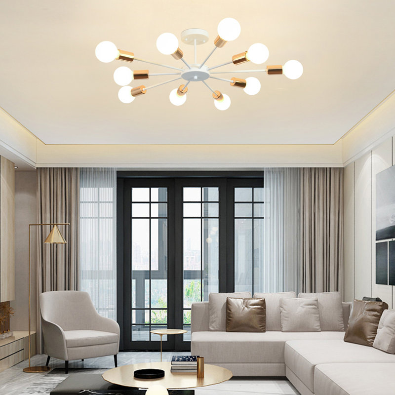 Austwell 10 - Light Sputnik Chandelier, White