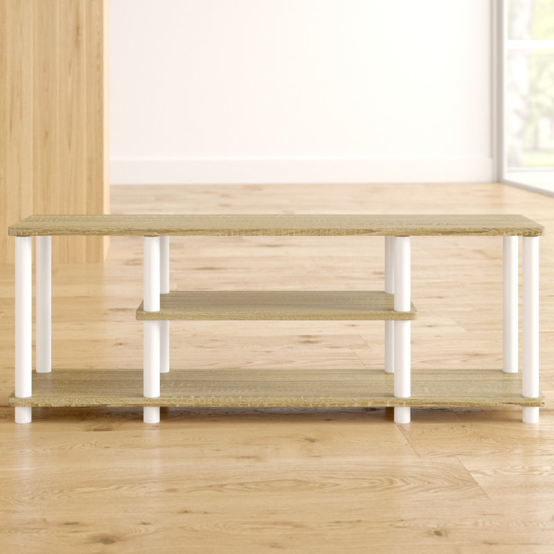 Crédence de rangement l 43,8 po Orhideea, Chêne / Blanc