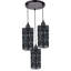Hathcock 3 - Light Black Cluster Pendant