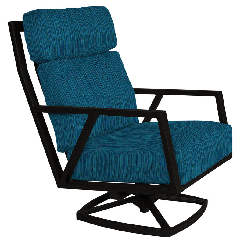 Aris Outdoor Rocker Chair, Adena Shale, Carbon Black