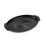 Grill to Table 16" Oval Ceramic Fish Grill Dish