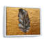 «Boho Glam Exquis Gold Feather», reproduction d'art sur toile-339362963-339362959