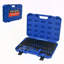 Ensemble d'outils pneumatiques et d'accessoires, 67 pièces, ensembles longs et courts, ensembles courts universels, tiges d'extension, connecteurs universels pneumatiques, clés à cliquet, raccords rapides - noir, bleu