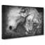Two Snuggling Lions - Wrapped Canvas-55372048