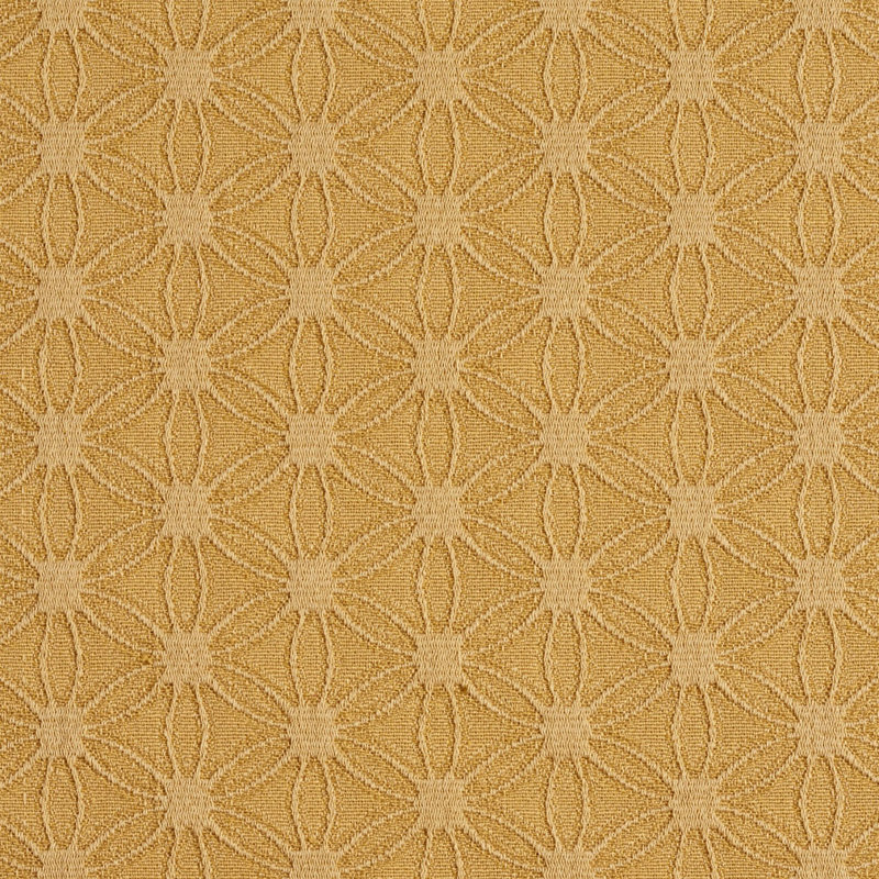Tissu floral matelassé, Or 13