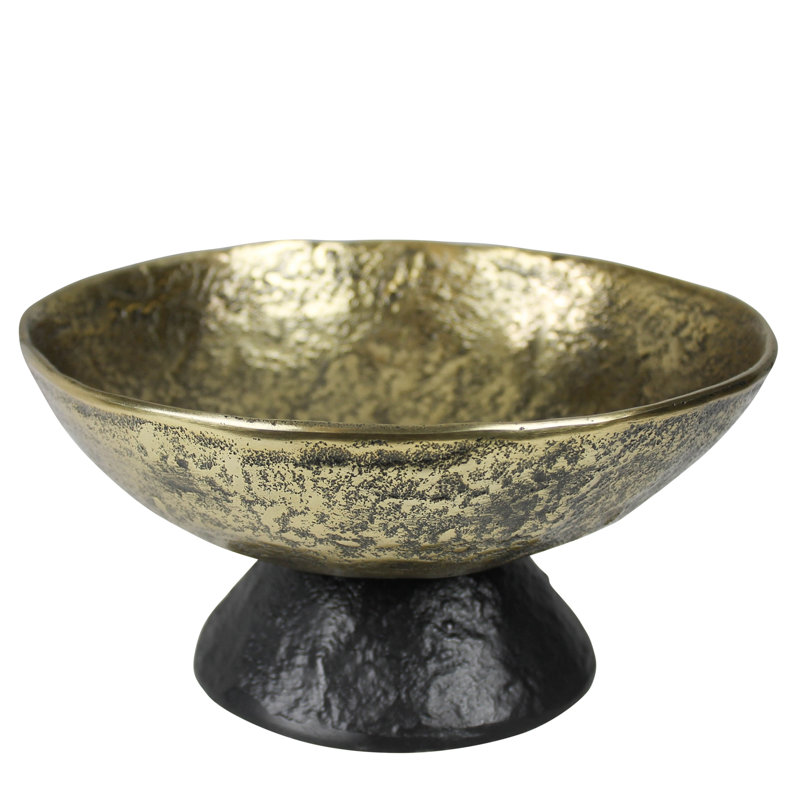 Isola Bowl, Brass & Black