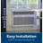 GE 12,000 BTU Smart Heat/Cool With Heat Pump Electronic Window Air Conditioner For Large Rooms Up To 550 Sq. Ft.